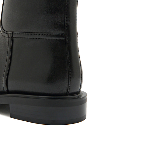 思加图2023冬季骑士靴时装靴长靴高筒靴粗跟女皮靴EFD06DC4