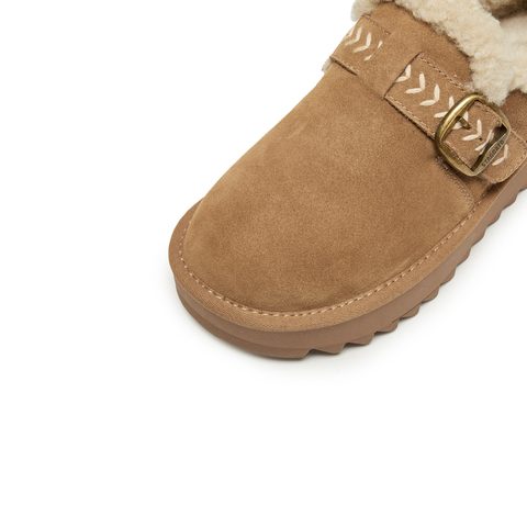 思加图2024冬季复古勃肯鞋厚底增高加绒保暖深口鞋女鞋J2022DM4