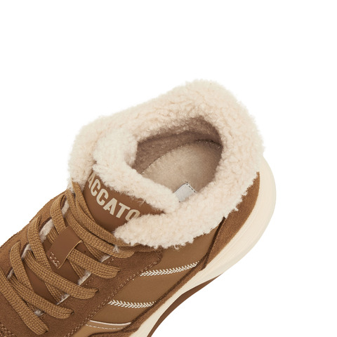 思加图2024冬季复古运动靴短靴厚底增高时装靴保暖女靴子B2558DD4