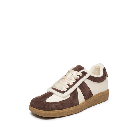 思加图2024秋季美拉德休闲鞋德训鞋阿甘鞋平底鞋女鞋Y2409CM4