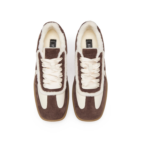 思加图2024秋季美拉德休闲鞋德训鞋阿甘鞋平底鞋女鞋Y2409CM4