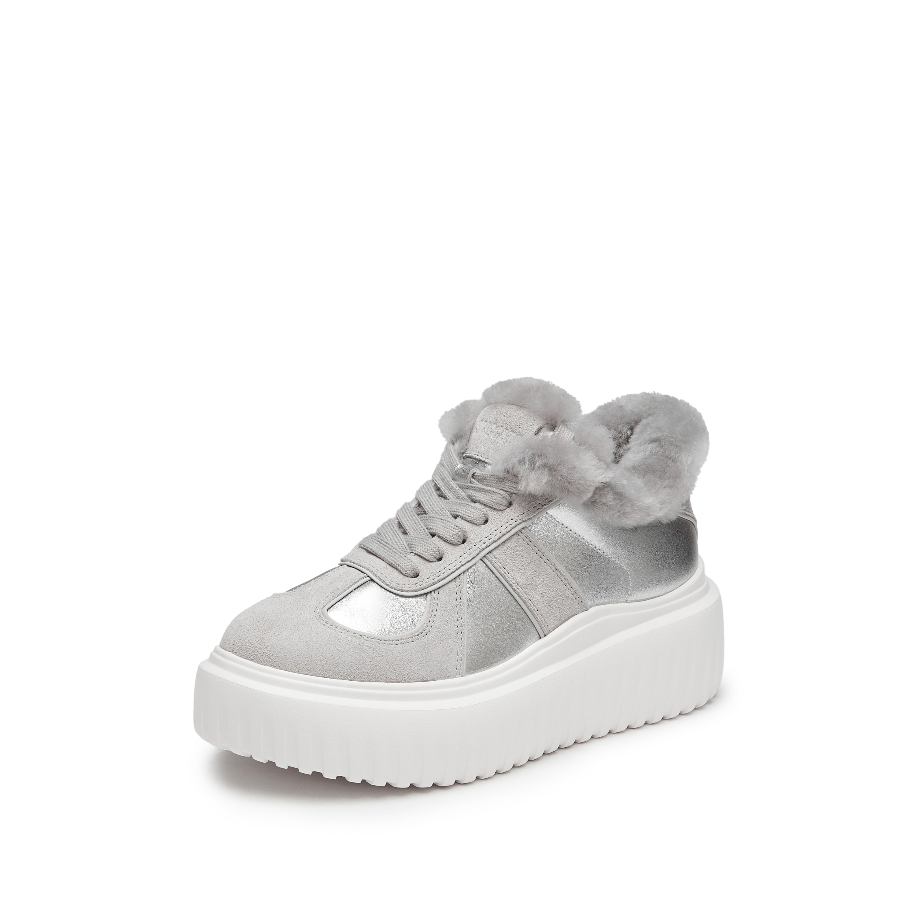 思加图2025春季新款复古德训鞋保暖厚底休闲鞋板鞋女鞋B2566AM5