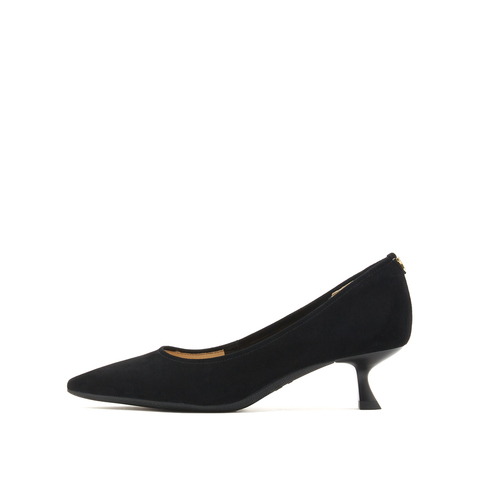 思加图2025春季新款优雅气质单鞋中跟鞋浅口鞋通勤女皮鞋EGK05AQ5