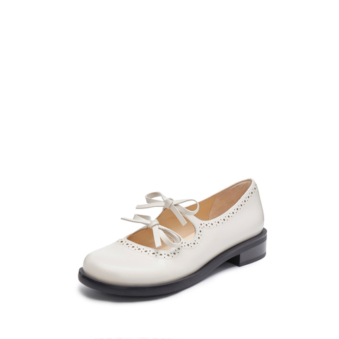 思加图2025春季新款魔法甜心玛丽珍鞋奶油鞋浅口单鞋女鞋EA716AA5