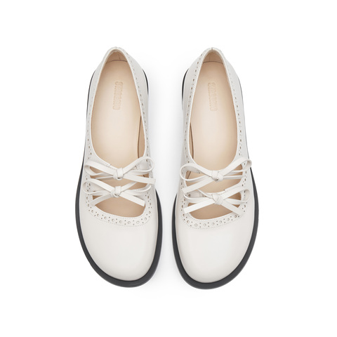 思加图2025春季新款魔法甜心玛丽珍鞋奶油鞋浅口单鞋女鞋EA716AA5