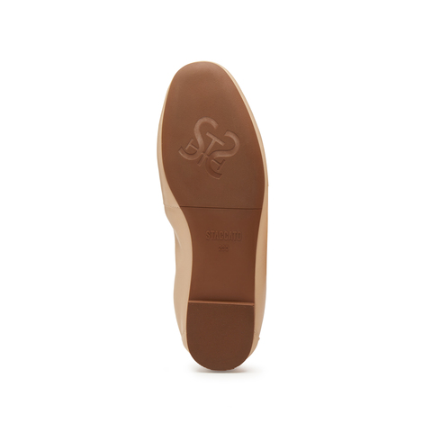 思加图2025春季新款英伦风奶油鞋乐福鞋平底鞋一脚蹬女单鞋EC205AA5