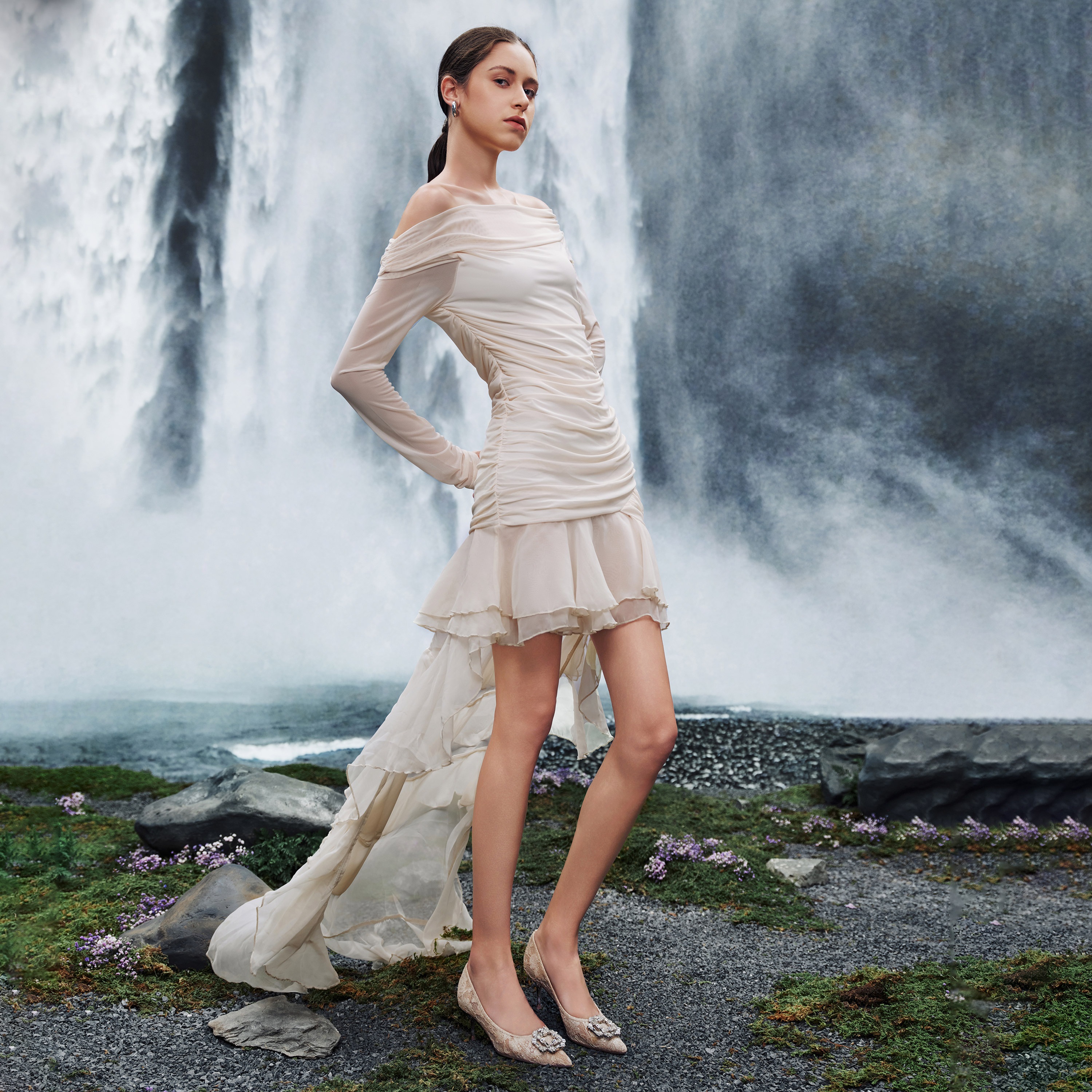 思加图2025春季新款方糖霞光仙女鞋高跟鞋婚鞋浅口单鞋女鞋9NW83AQ5