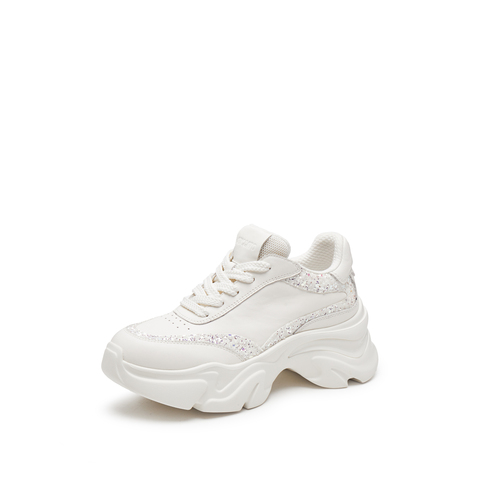 思加图2025春季新款老爹鞋小白鞋运动休闲鞋厚底增高女鞋S2401AM5