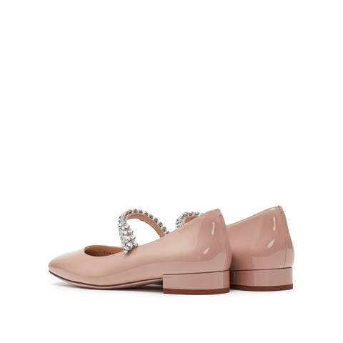 思加图2025春季新款太妃糖玛丽珍鞋平底鞋浅口单鞋女皮鞋EUE20AQ5