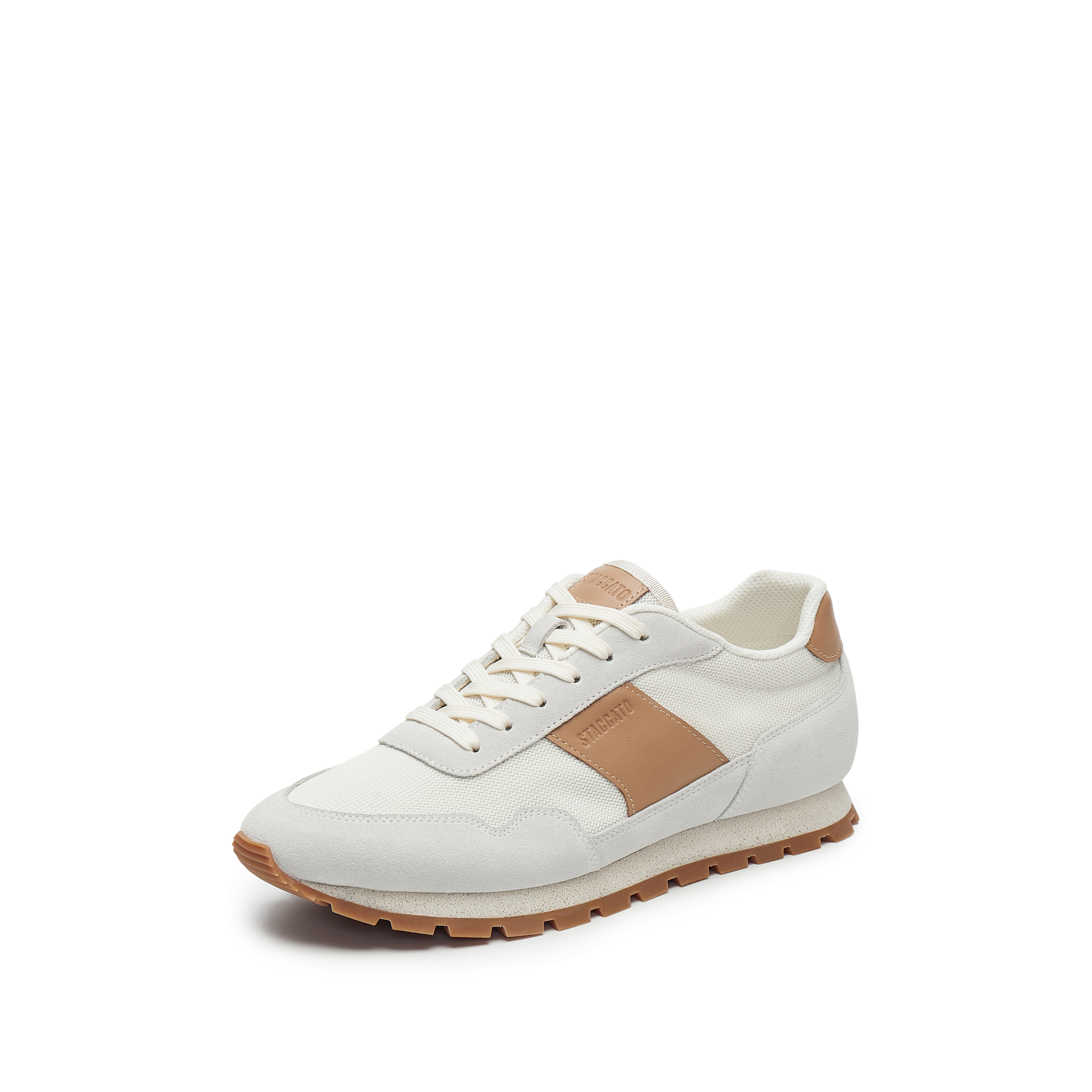 思加图2025春季新款穿行者德训鞋阿甘鞋运动休闲鞋透气系带男鞋H2771AM5