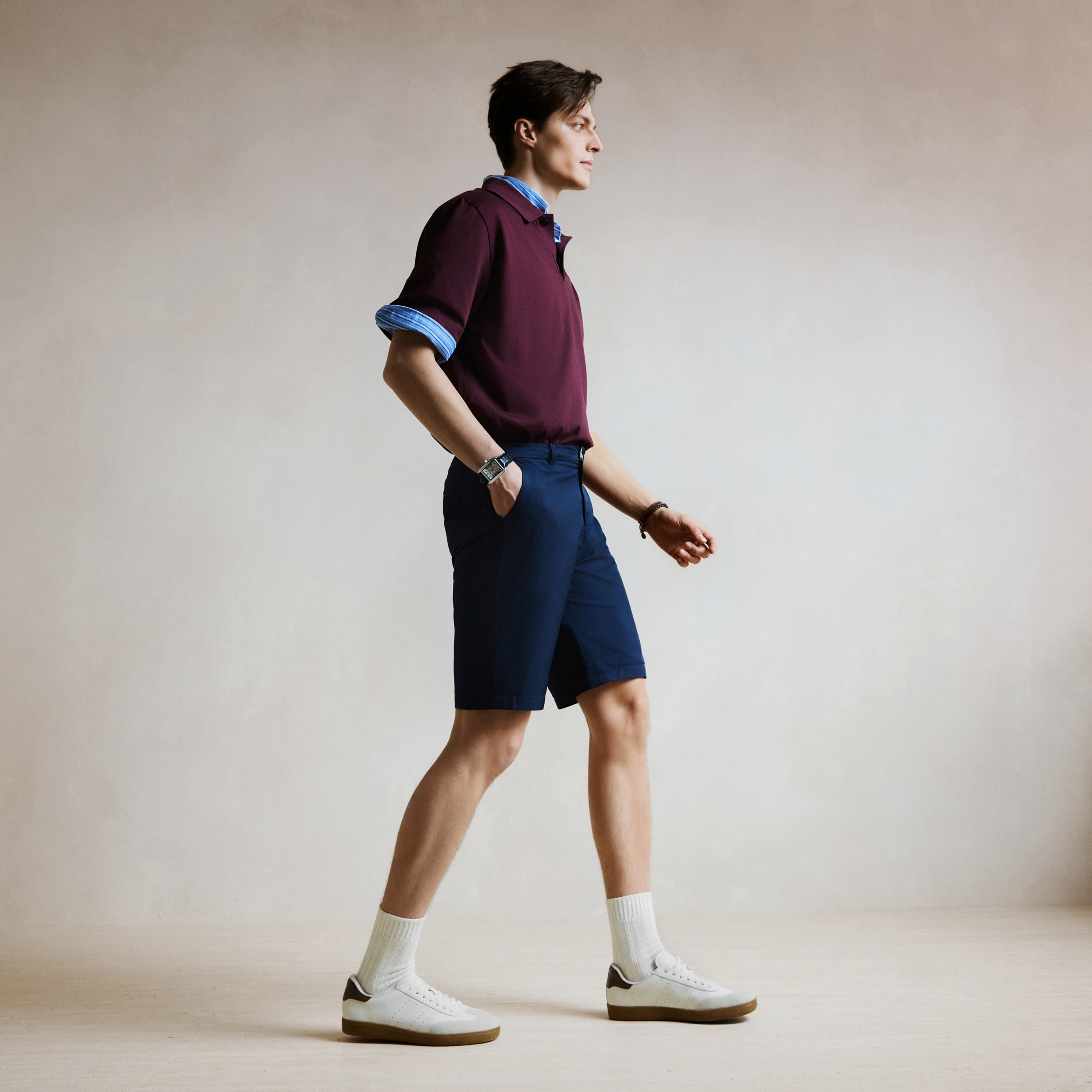 思加图2025春季新款都市旅人德训鞋阿甘鞋运动休闲鞋男鞋E1003AM5