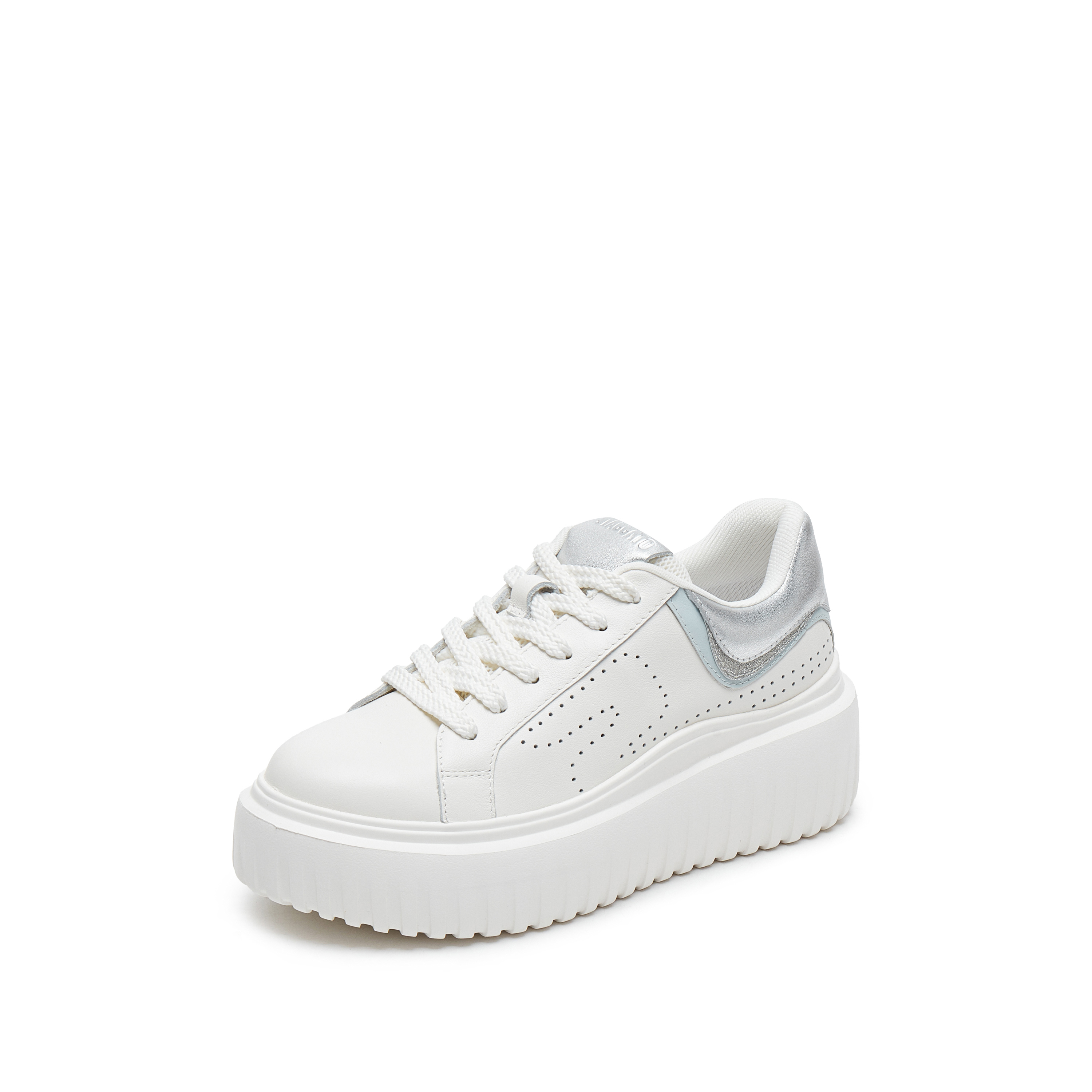 思加图2025春季新款百搭小白鞋厚底增高运动休闲鞋女鞋S8210AM5