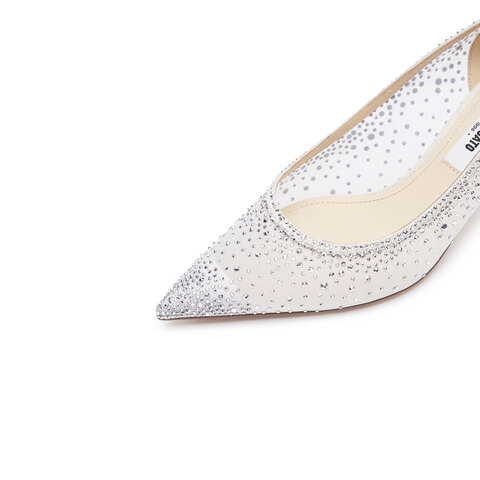 思加图2025春季新款繁星仙女鞋细高跟鞋婚鞋浅口单鞋优雅女鞋9NW84AQ5