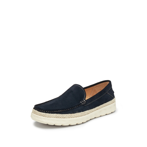 思加图2025春季新款绅野鞋复古休闲皮鞋一脚蹬懒人鞋厚底男单鞋H2726AA5