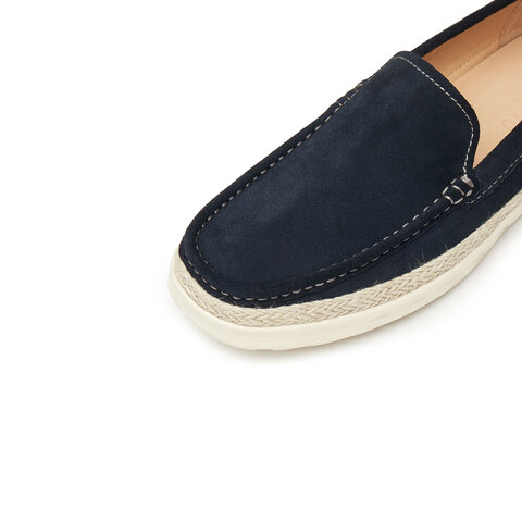 思加图2025春季新款绅野鞋复古休闲皮鞋一脚蹬懒人鞋厚底男单鞋H2726AA5