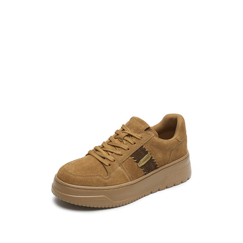 思加图2025春季新款补丁鞋厚底增高板鞋运动休闲鞋女鞋EUW06AM5