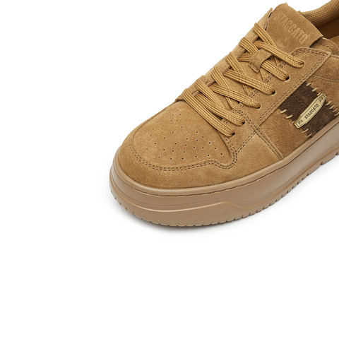 思加图2025春季新款补丁鞋厚底增高板鞋运动休闲鞋女鞋EUW06AM5