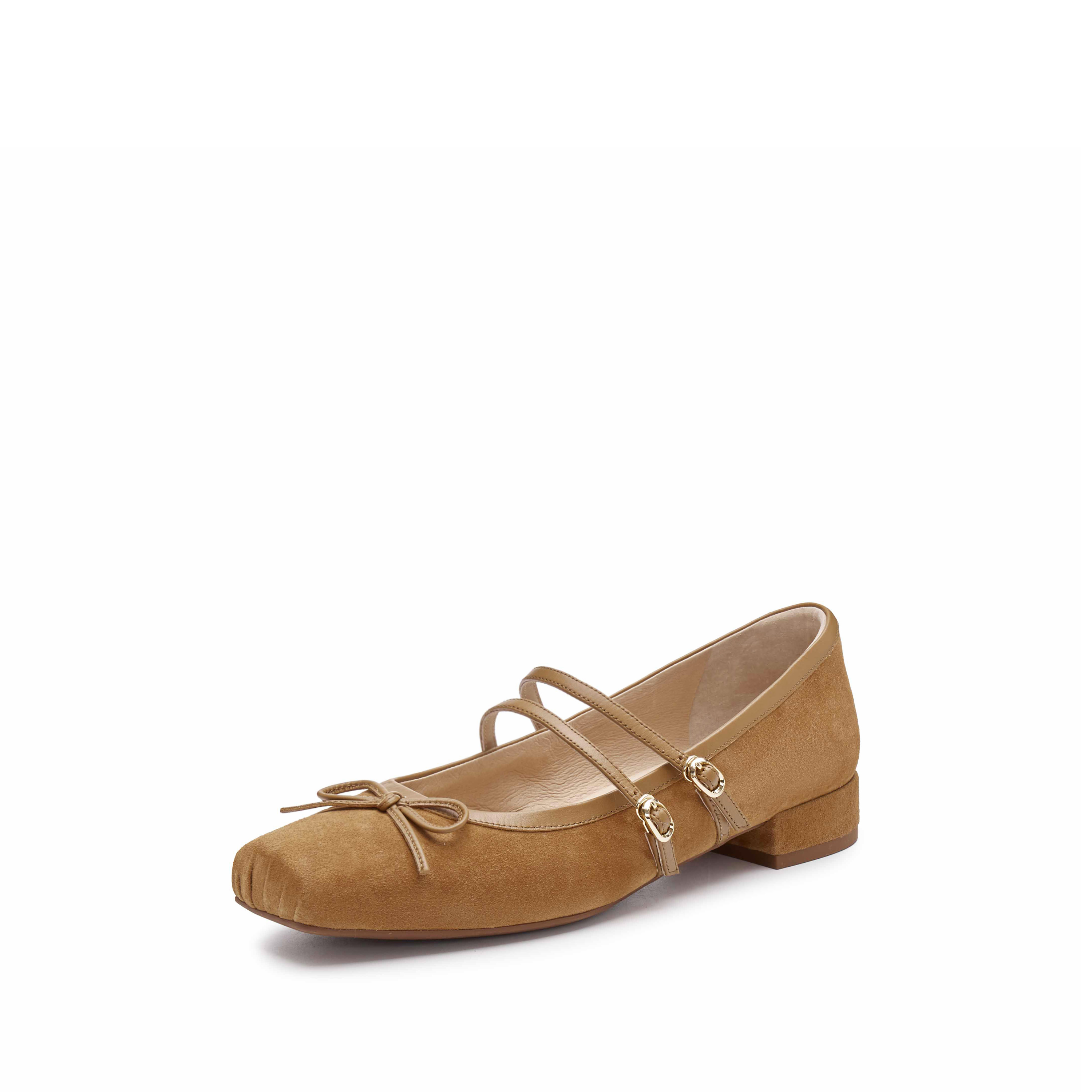 思加图2025春季新款春日舞曲玛丽珍鞋奶油鞋浅口单鞋女皮鞋EA603AQ5