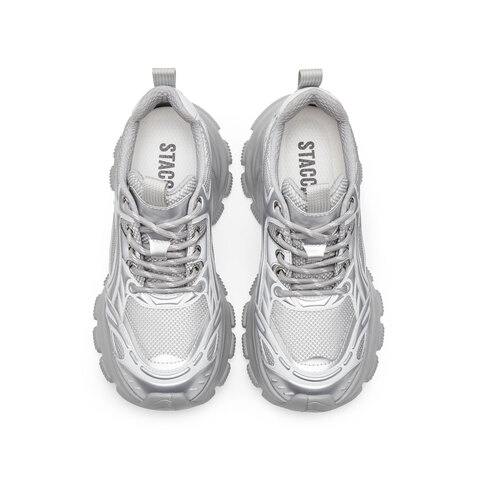 思加图2025春季新款老爹鞋厚底增高运动休闲透气女单鞋S2438AM5