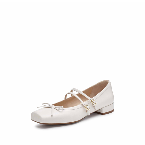 思加图2025春季新款春日舞曲玛丽珍鞋奶油鞋浅口单鞋女皮鞋EA603AQ5