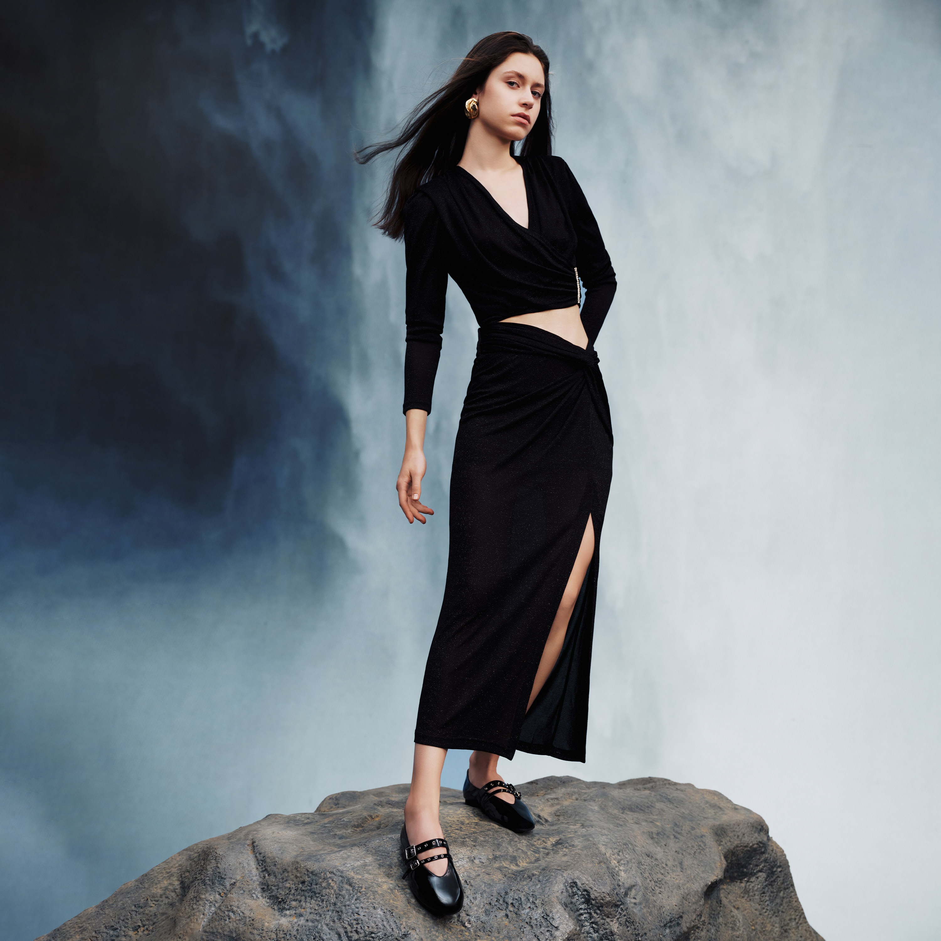 思加图2025春季新款小金船芭蕾舞鞋玛丽珍鞋平底鞋浅口单鞋女鞋子EA918AQ5