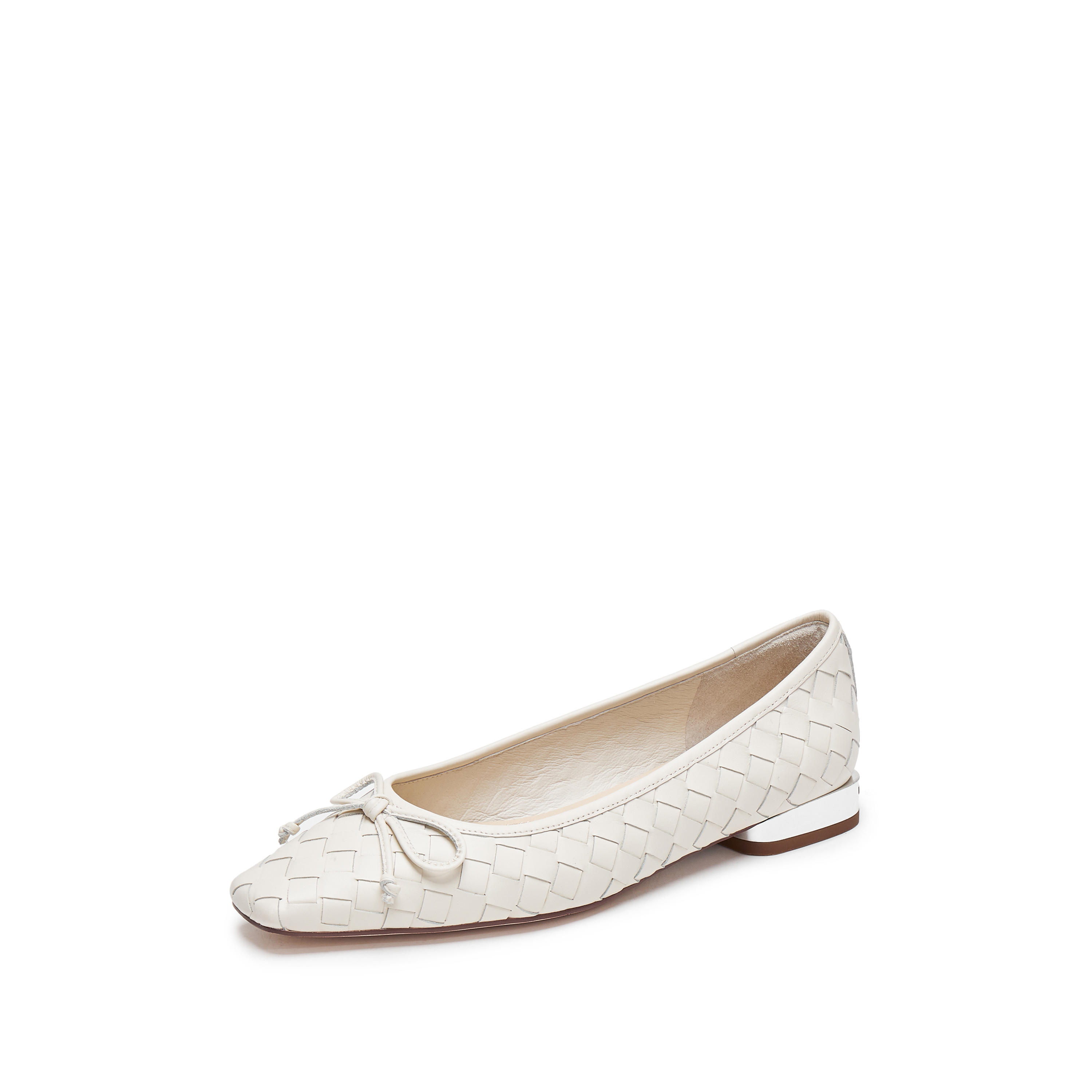 思加图2025春季新款奶油鞋平底鞋浅口鞋单鞋通勤女皮鞋EWV01AQ5