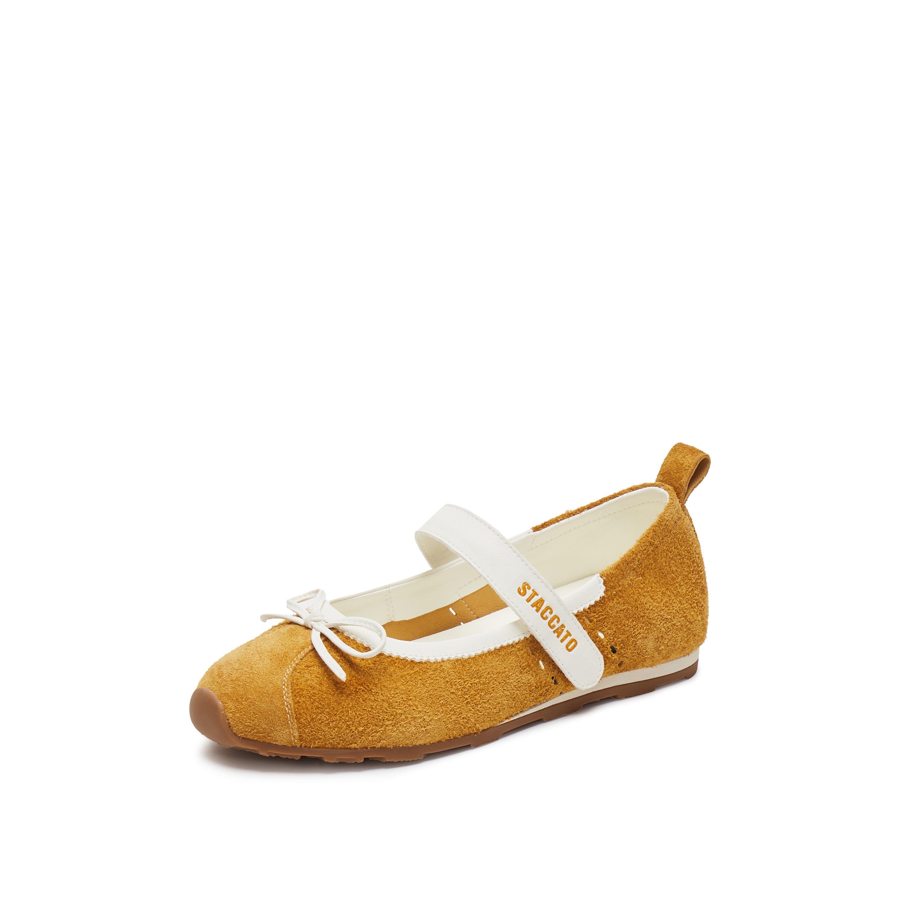 思加图2025春季新款甜美玛丽珍鞋平底鞋浅口鞋单鞋女鞋子J5051AQ5