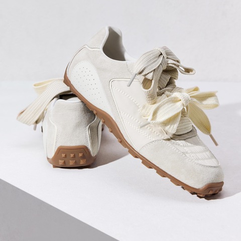 思加图2025春季新款蝴蝶酥甜美德训鞋运动休闲鞋百搭透气单鞋女鞋子S1210AM5