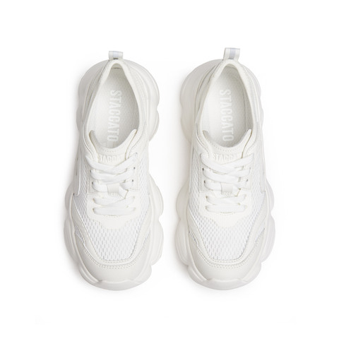 思加图2025春季新款百搭老爹鞋小白鞋厚底增高休闲鞋女鞋子H6023AM5