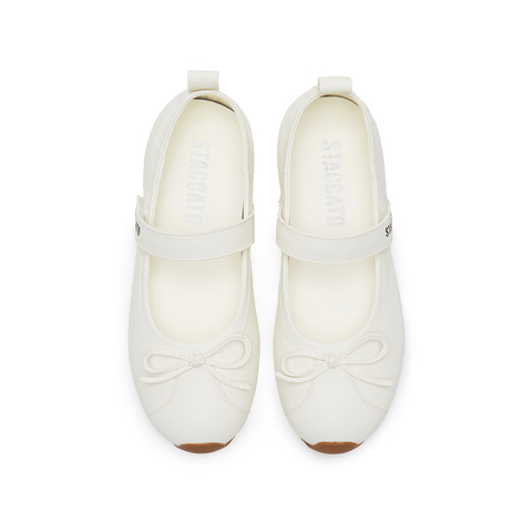 思加图2025春季新款甜美玛丽珍鞋平底鞋浅口鞋单鞋女鞋子J5051AQ5