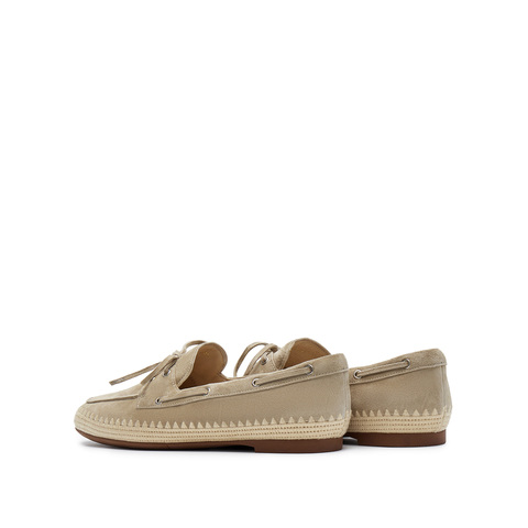 思加图2025春季新款午后庄园乐福鞋复古一脚蹬平底鞋女单鞋EC203AA5