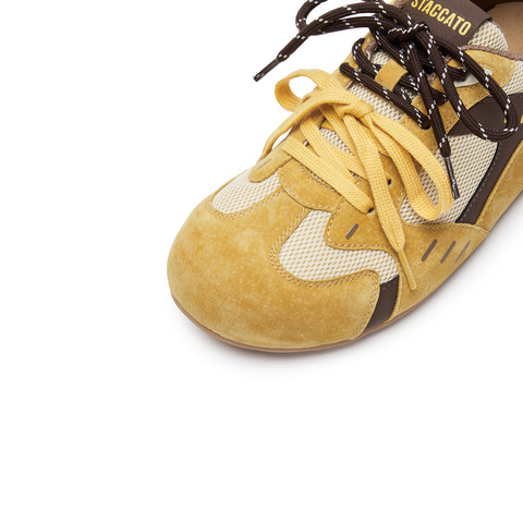 思加图2025春季新款蝴蝶欧包运动甜酷德训鞋阿甘鞋平底休闲鞋女鞋L1382AM5