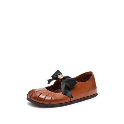 思加图2025春季新款复古玛丽珍鞋平底鞋小皮鞋单鞋女鞋子S2316AA5