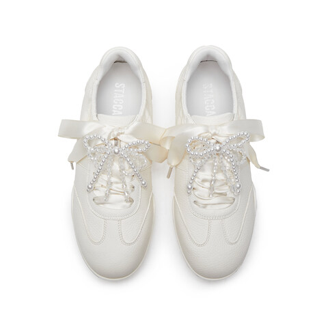 思加图2025春季新款甜酷德训鞋阿甘鞋小白鞋运动休闲鞋女鞋J2413AM5