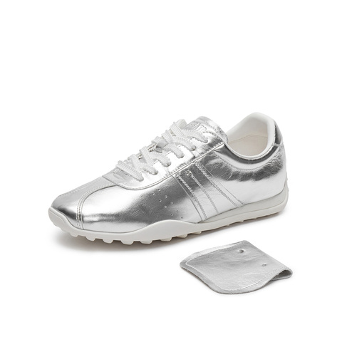 思加图2025春季新款百搭德训鞋小白鞋运动休闲鞋女单鞋F0161AM5