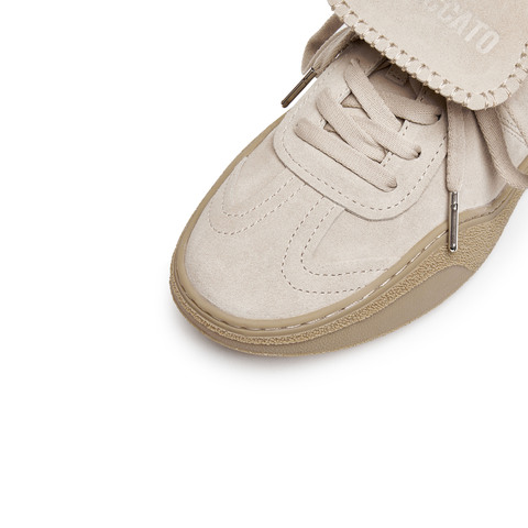 思加图2025春季新款复古毛毛鞋保暖德训鞋休闲鞋女鞋子C6797AM5