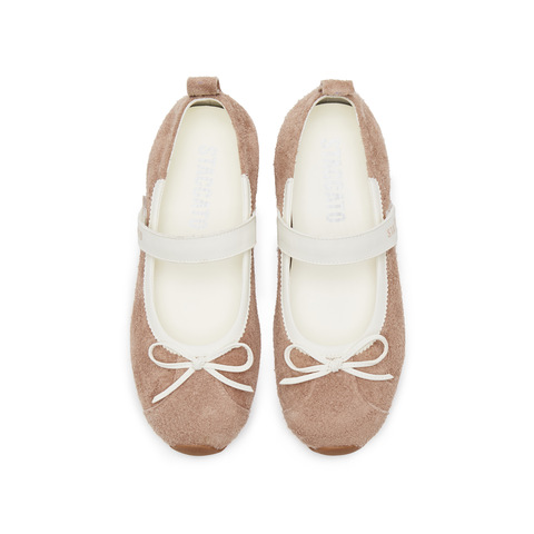 思加图2025春季新款甜美玛丽珍鞋平底鞋浅口鞋单鞋女鞋子J5051AQ5