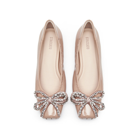 思加图2025春季新款优雅通勤低平跟单鞋浅口鞋女皮鞋EA606AQ5