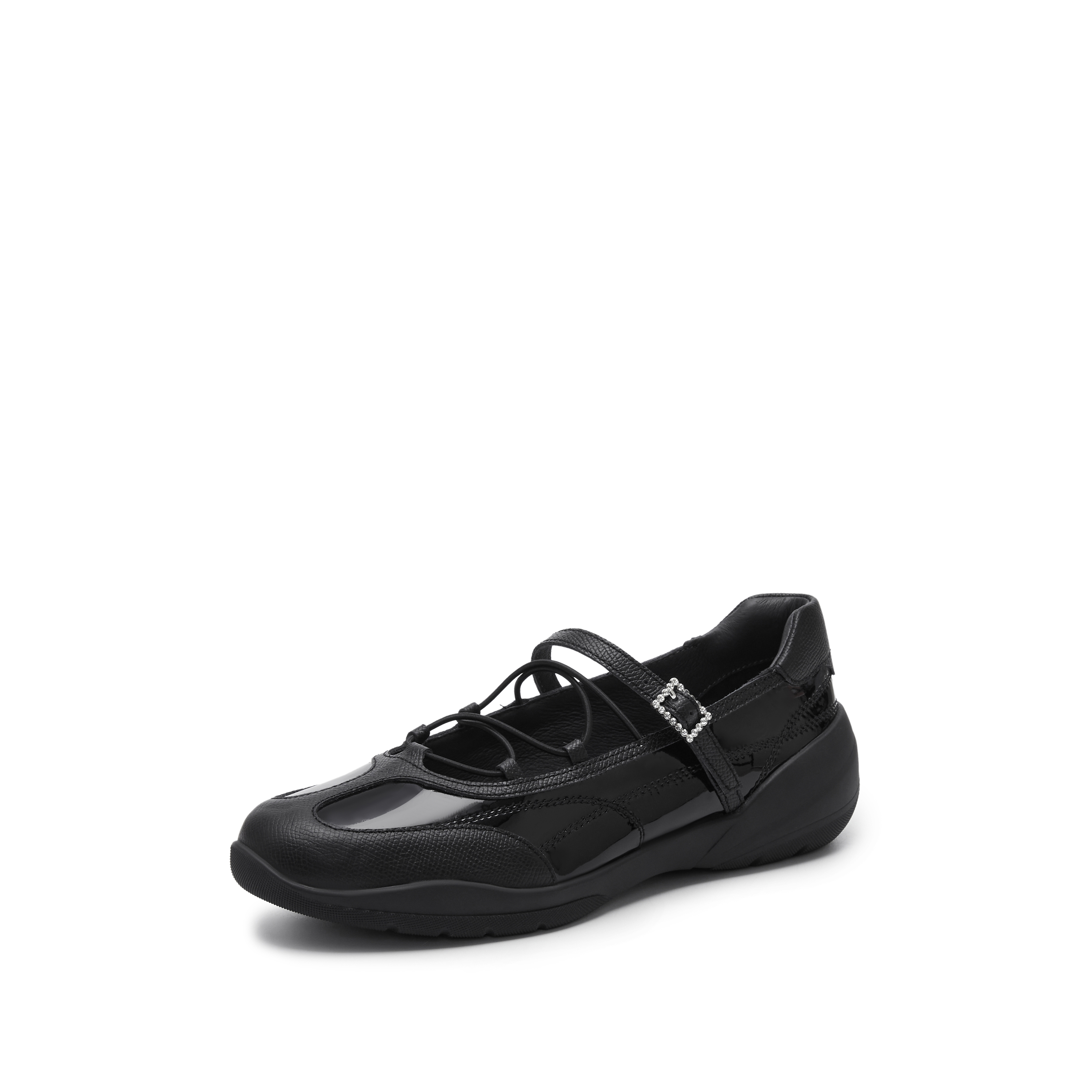 思加图2025春季新款魔镜魔镜芭蕾舞鞋平底鞋银色单鞋女鞋EB306AA5