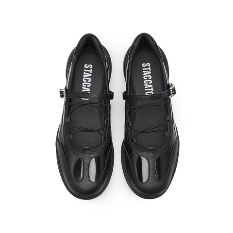 思加图2025春季新款魔镜魔镜芭蕾舞鞋平底鞋银色单鞋女鞋EB306AA5