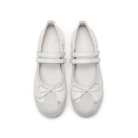 思加图2025春季新款甜美玛丽珍鞋平底鞋浅口鞋单鞋女鞋EPN15AQ5