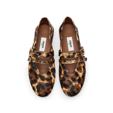 思加图2025春季新款金箔鞋芭蕾舞鞋玛丽珍鞋平底鞋浅口单鞋女鞋子EA918AQ5