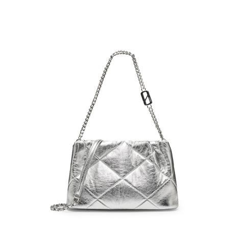 思加图2025春季新款褶金袋小方包褶皱包单肩斜挎包时尚背提包X8166AX5