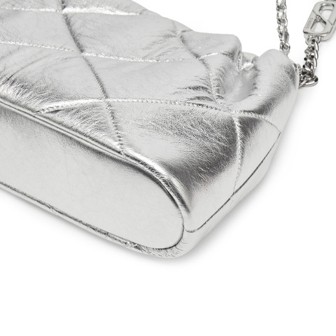 思加图2025春季新款褶金袋小方包褶皱包单肩斜挎包时尚背提包X8166AX5