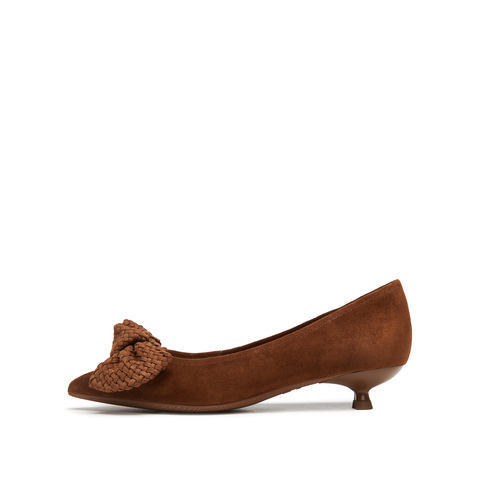 思加图2025春季新款安卡拉蝴蝶奶油鞋浅口鞋通勤单鞋女皮鞋9ER83AQ5