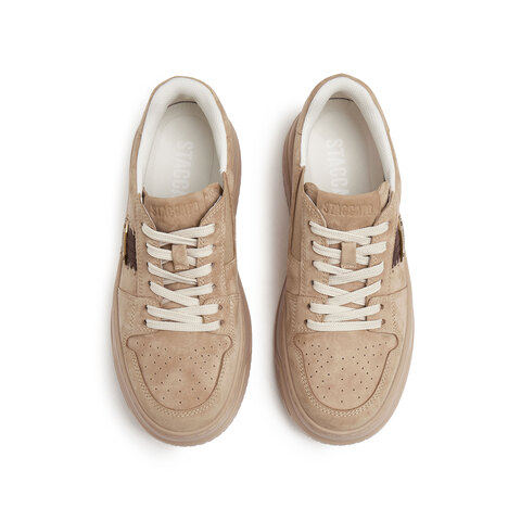 思加图2025春季新款补丁鞋厚底增高板鞋运动休闲鞋女鞋EUW06AM5