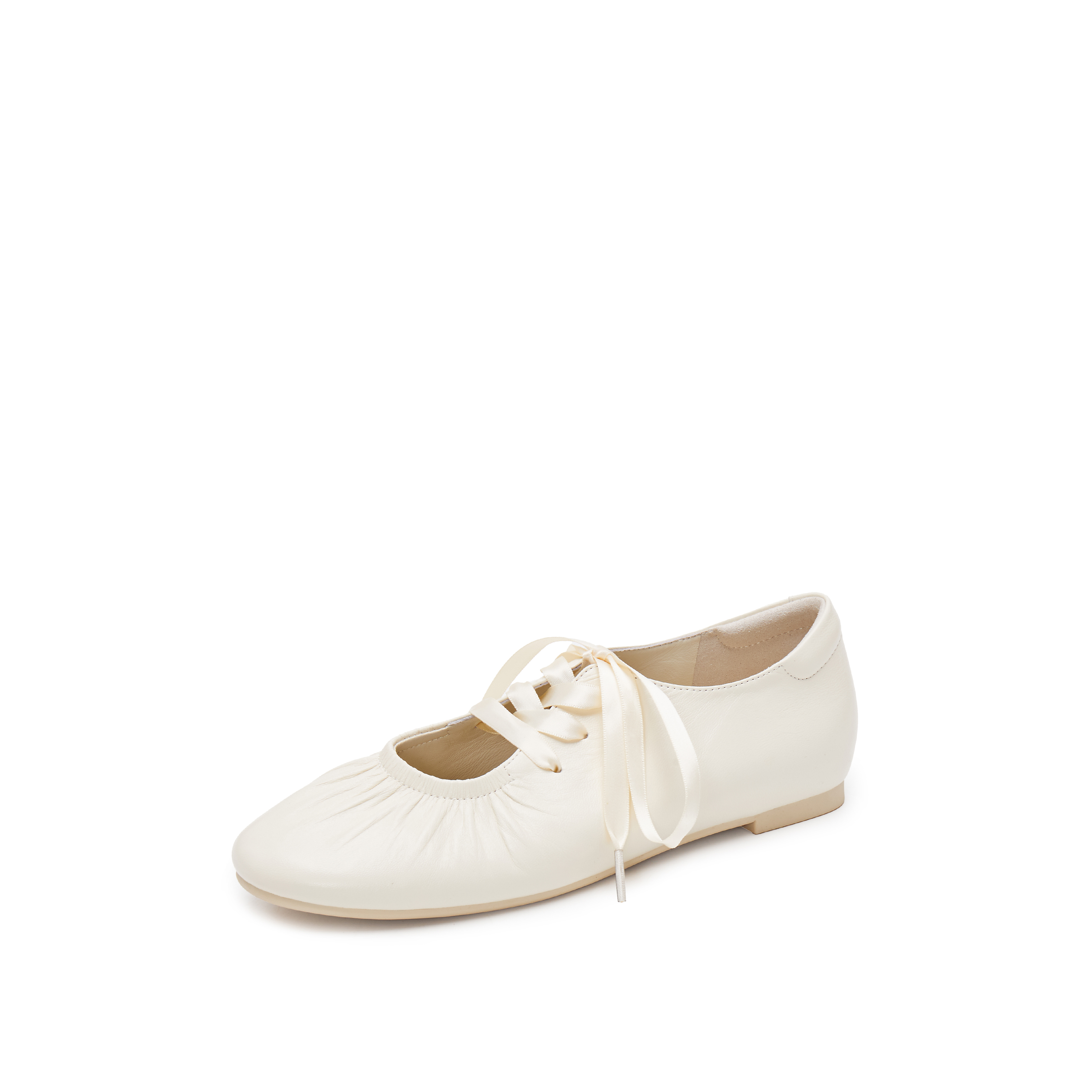 思加图2025春季新款奶油鞋芭蕾舞鞋平底鞋单鞋女鞋S3060AA5