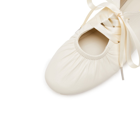 思加图2025春季新款奶油鞋芭蕾舞鞋平底鞋单鞋女鞋S3060AA5