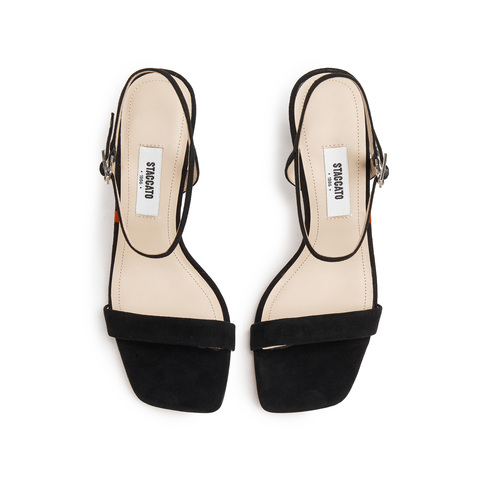 思加图2025夏季新款百利甜一字带凉鞋细高跟鞋优雅通勤女凉鞋EBB11BL5