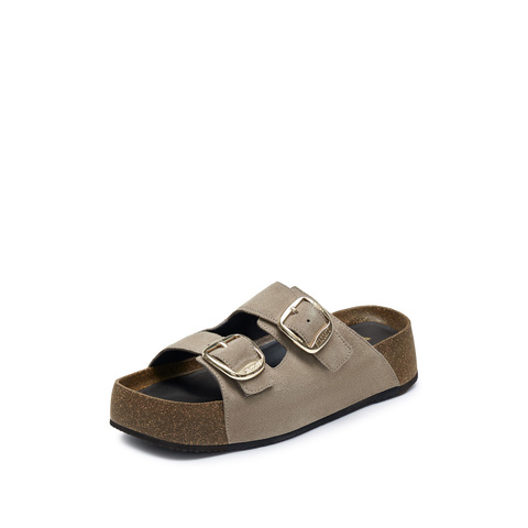 思加图2025夏季新款金沙慢履勃肯拖鞋厚底凉拖鞋外穿女鞋ED104BT5